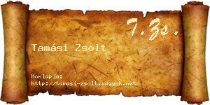 Tamási Zsolt névjegykártya