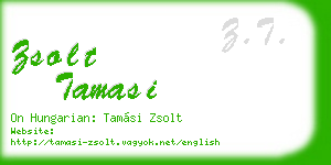 zsolt tamasi business card